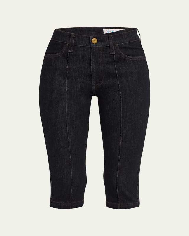 Flexi Kit Mid-Rise Capri Jeans